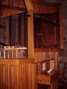 Buffet de l'orgue vide